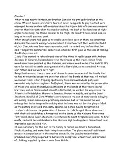 Chapter 1 When he was nearly thirteen, my brother Jem got his arm
