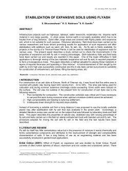 stabilization of expansive soils using flyash