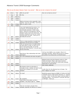 a full transcription of passenger comments from a
