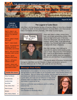 Salute to Julie Olson