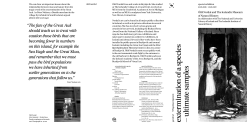 extermination of a species &ndash; ultim ate sam ples