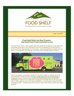 The Good Food Truck Launches in July