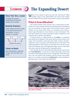 The Expanding Desert - White Plains Public Schools