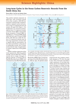 13 Science Highlights: China - PAGES