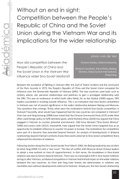 Competition between the People`s Republic of China and the Soviet