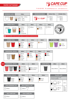 paper cup range