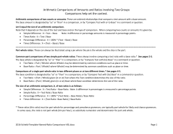 Template for Comparing Counts and Ratios using