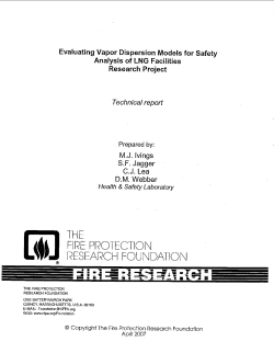 Page 1 Evaluating Vapor Dispersion Models for Safety Analysis of