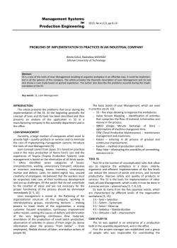 Management Systems in Production Engineering