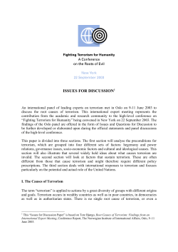 issues for discussion1