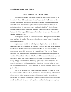 from Shared Stories, Rival Tellings