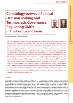 Comitology between Political Decision