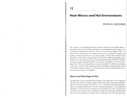 Heat Waves and Hot Environments