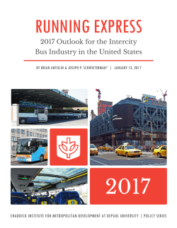 Running Express: 2017 Outlook for the Intercity Bus Industry in the