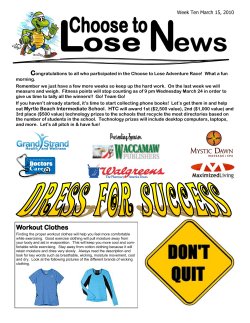 Presenting Sponsor - the City of Myrtle Beach