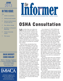 OSHA Consultation - Monroe County Iowa!