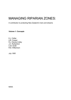 Managing riparian zones - Department of Conservation