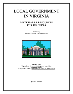 local government in virginia - Virginia Association of Counties