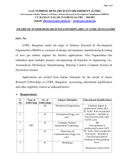 GAS TURBINE RESEARCH ESTABLISHMENT (GTRE