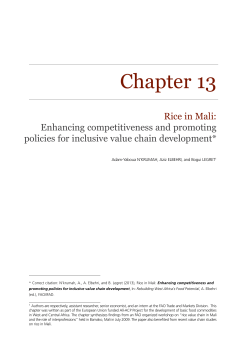 Chapter 13. Rice in Mali: enhancing competitiveness and promoting