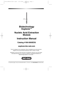Biotechnology Explorer&trade; Nucleic Acid Extraction Module - Bio-Rad