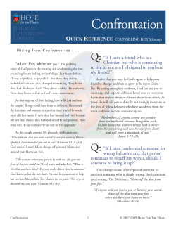 Confrontation - Hope For The Heart