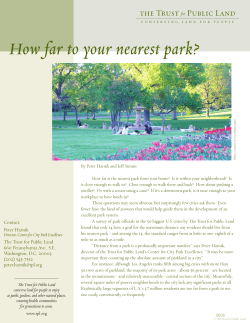 How far to your nearest park?