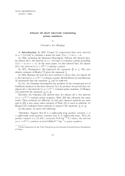 Almost all short intervals containing prime numbers