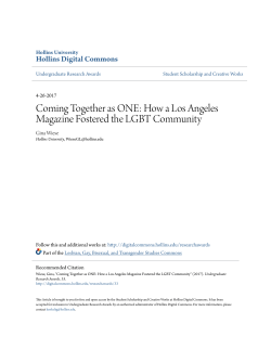 How a Los Angeles Magazine Fostered the LGBT Community