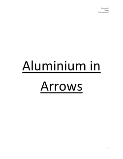Aluminium in arrow