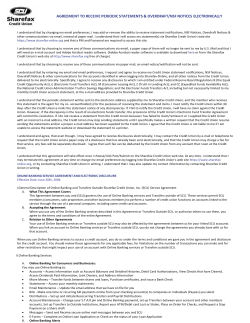 agreement to receive periodic statements