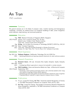 CV - An Tran