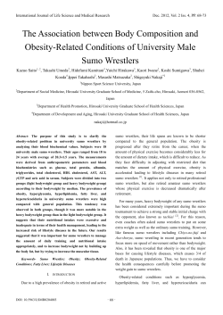 The Association between Body Composition and Obesity