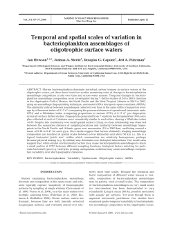 Temporal and spatial scales of variation in bacterioplankton