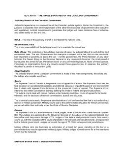 EO C301.01 &ndash; THE THREE BRANCHES OF