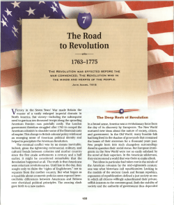 The Road to Revolution