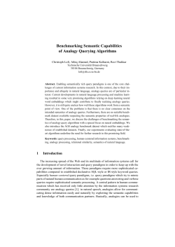 Benchmarking Semantic Capabilities of Analogy Querying