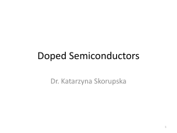 Doped Semiconductors
