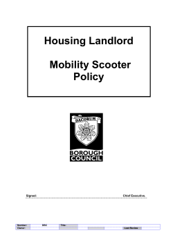 PH-13-039 - Mobility Scooter Policy
