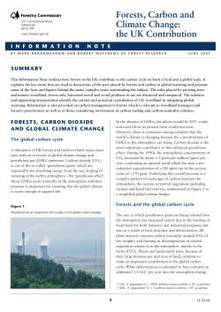 Forests, Carbon and Climate Change: the UK Contribution