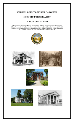 Historic Preservation GUIDELINES