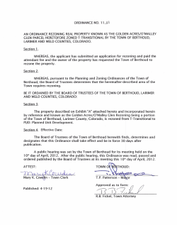 fY`\ab~Cm URLMJ - Town of Berthoud