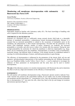 Monitoring cell membrane electroporation with