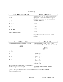 Dividing by Decomposing Fractions