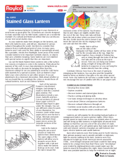 52093 Stained Glass Lantern GUIDE