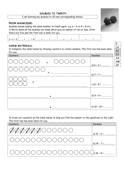doubles to twenty