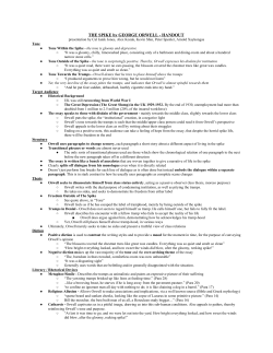 THE SPIKE by GEORGE ORWELL - HANDOUT - Craig