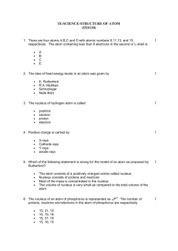ix-science-structure of atom (ixs110)
