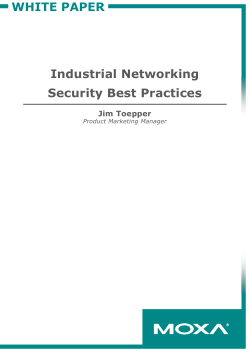 Industrial Networking Security Best Practices