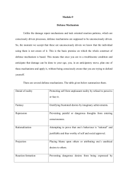 Module-9 Defense Mechanism